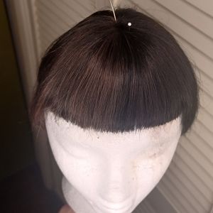 Human Hair snap bang crown